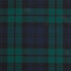 Reiver Light Weight Tartan Fabric - Black Watch Modern